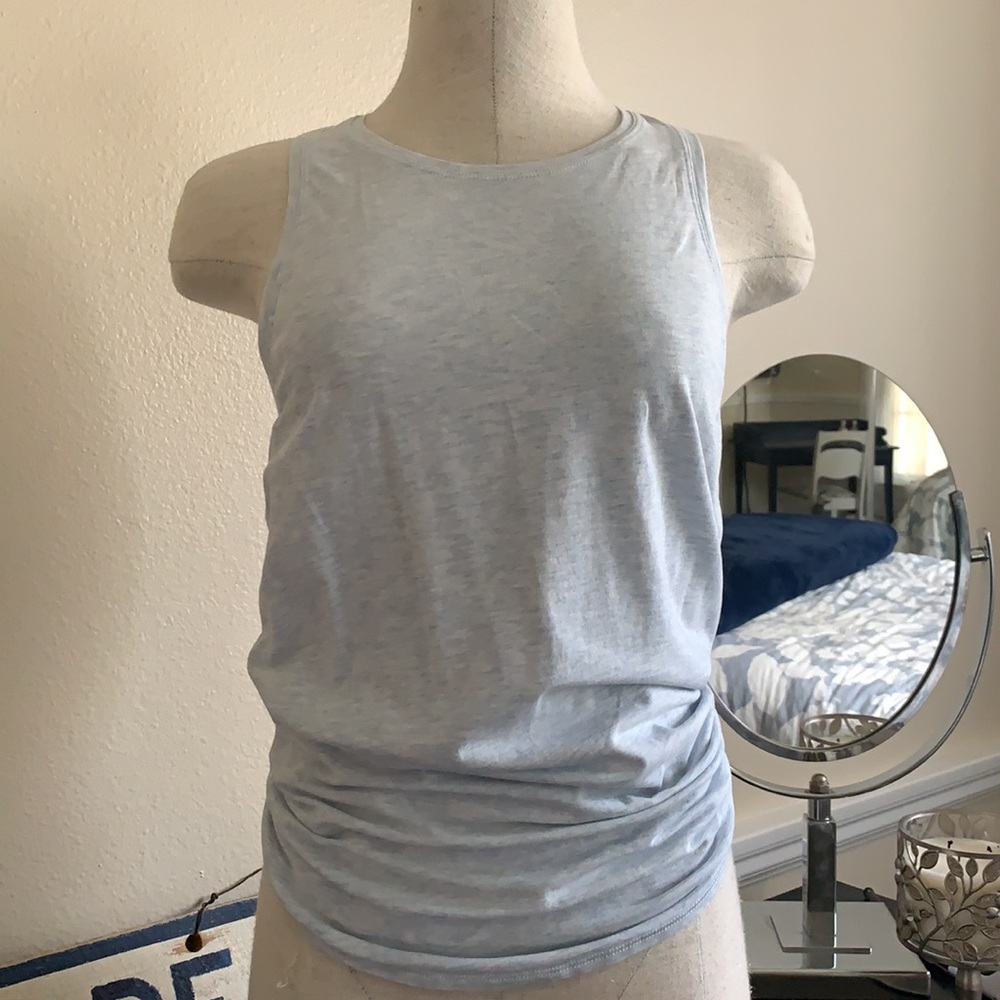Lululemon light blue/white wash workout tank